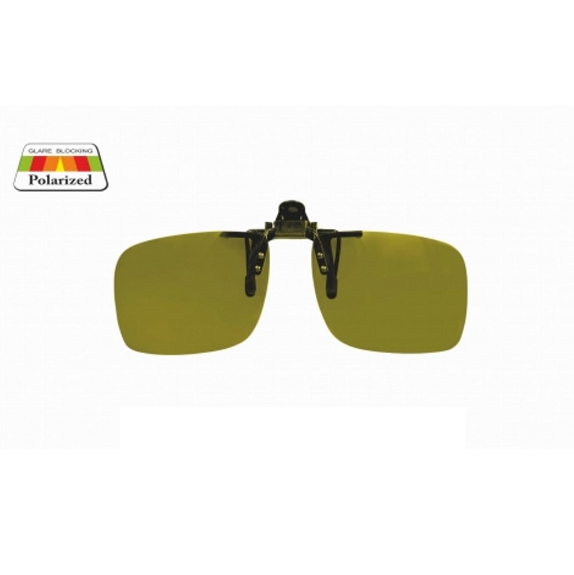 Nakładki polaryzacyjne Yellow Traper zakładane na okulary korekcyjne za pomocą klipsa